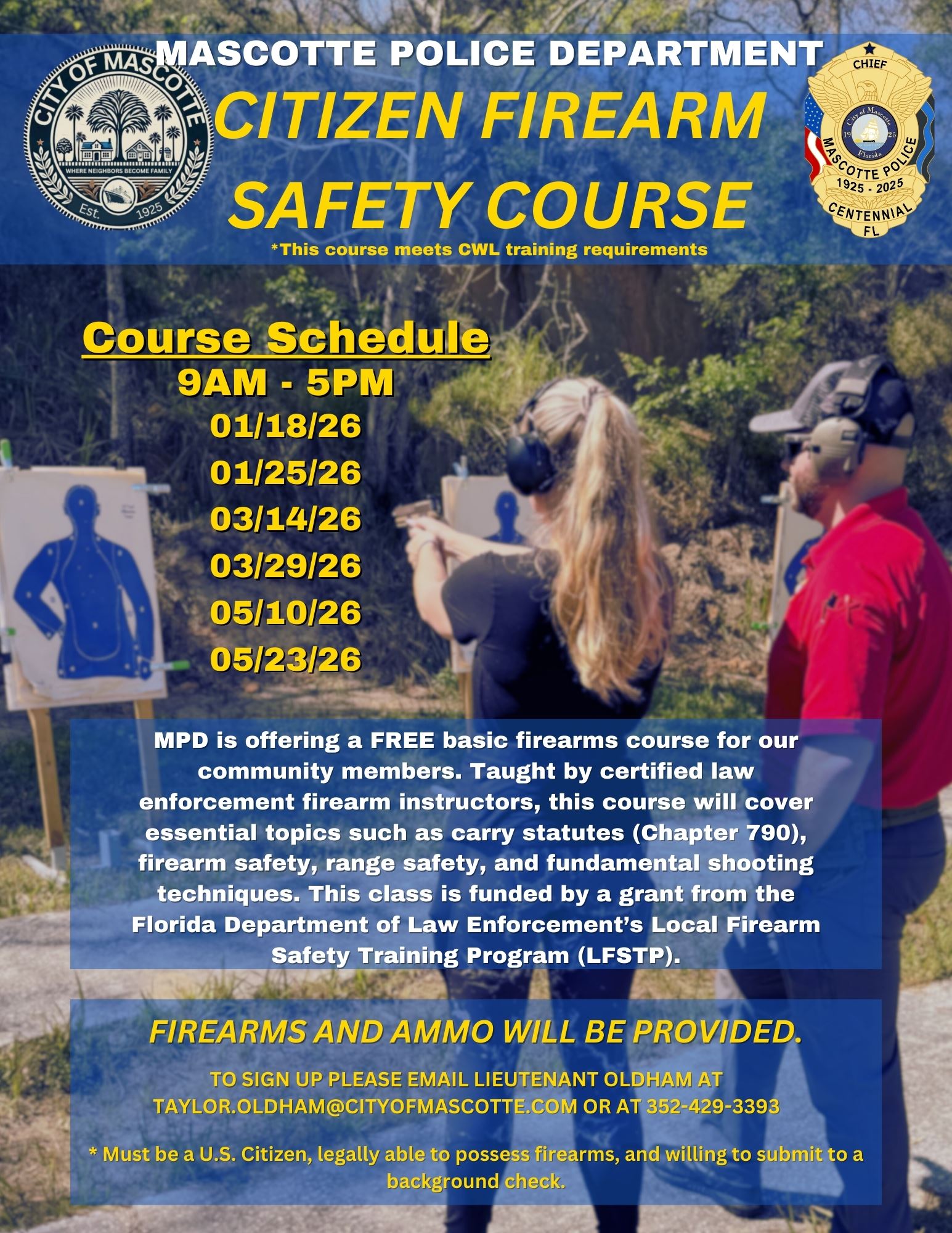 MPD - LFSTP 2026 Class Schedule