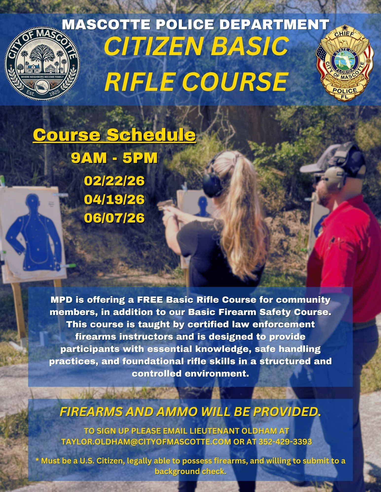 MPD - Rifle Course Flyer