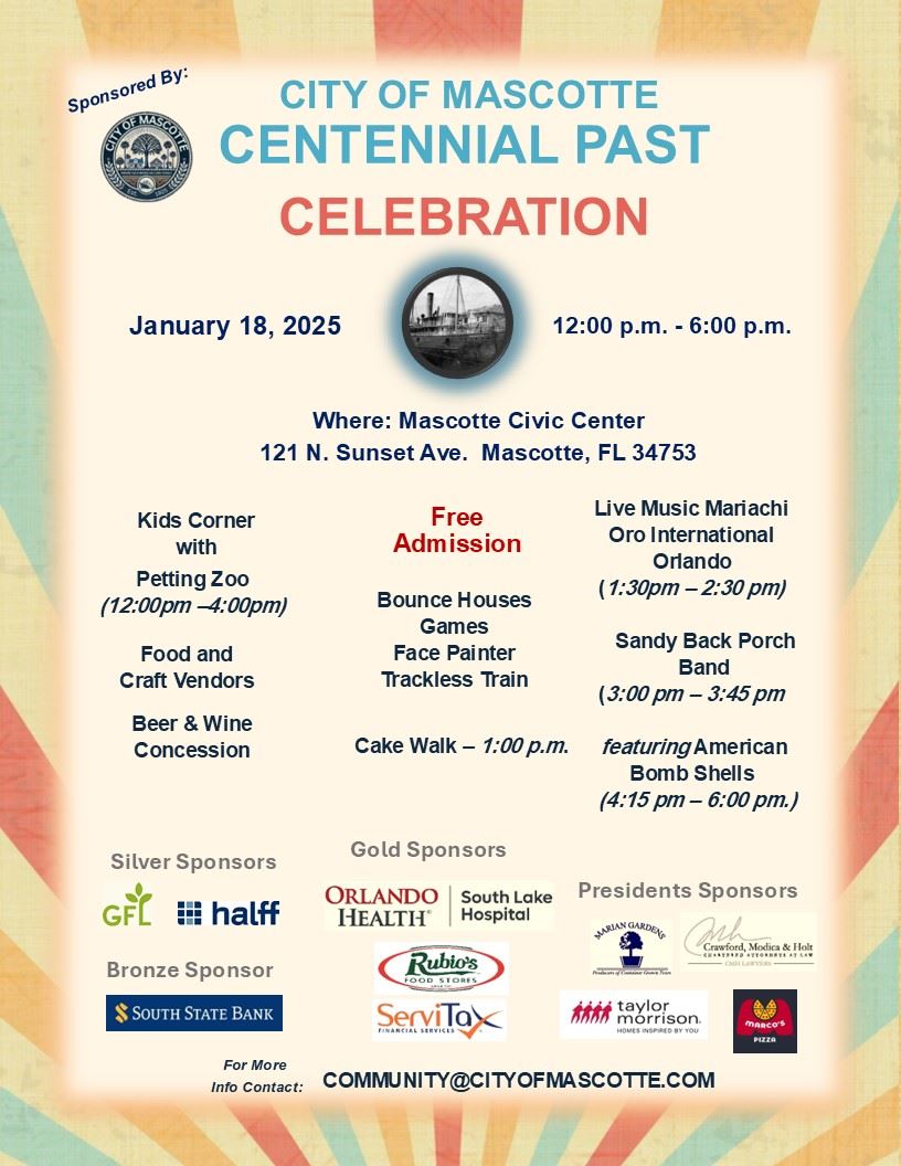 Mascotte Past January 2025 Save the Date