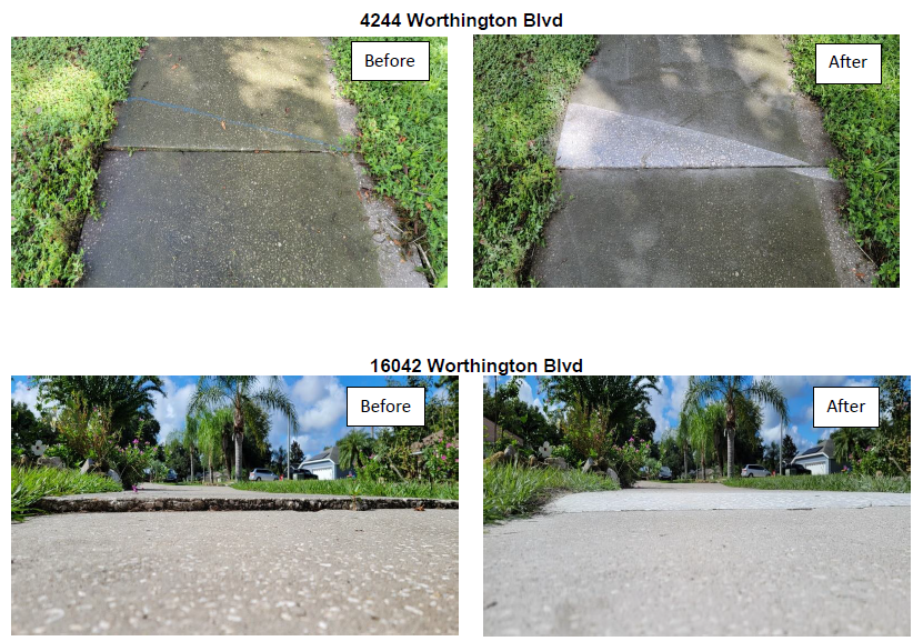 Sidewalk Maintenance Before-After