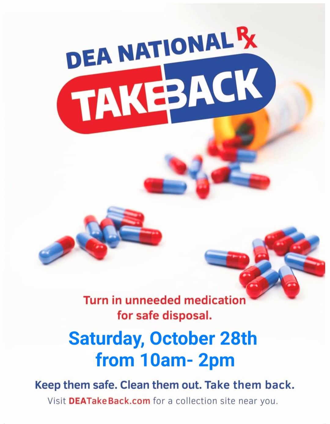 English- Drug Takeback flyer 